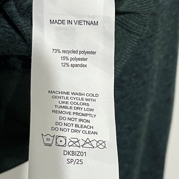 Quince Womens Flowknit Pullover Sweatshirt Sz M Green Crewneck Normcore Fitness - Picture 6 of 7